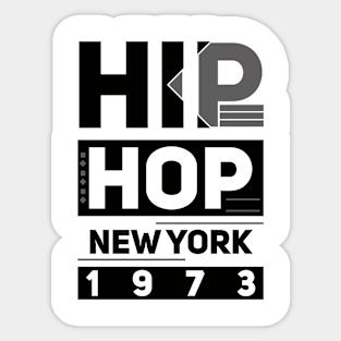 Hip Hop 1973 New York // NYC Hip Hop Sticker